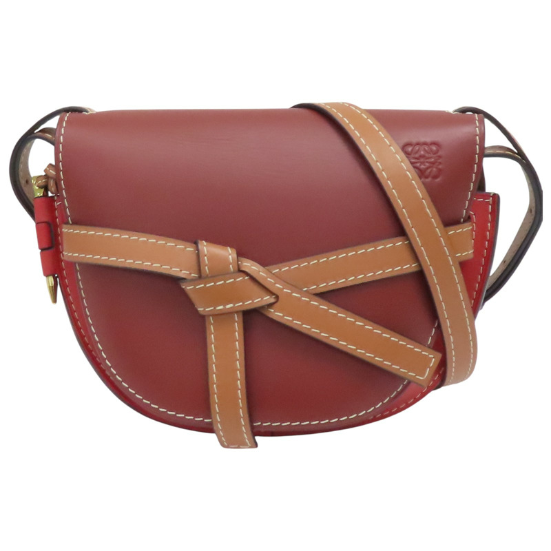 紅色 牛皮 Gate 肩背包【LOEWE 羅威】-0