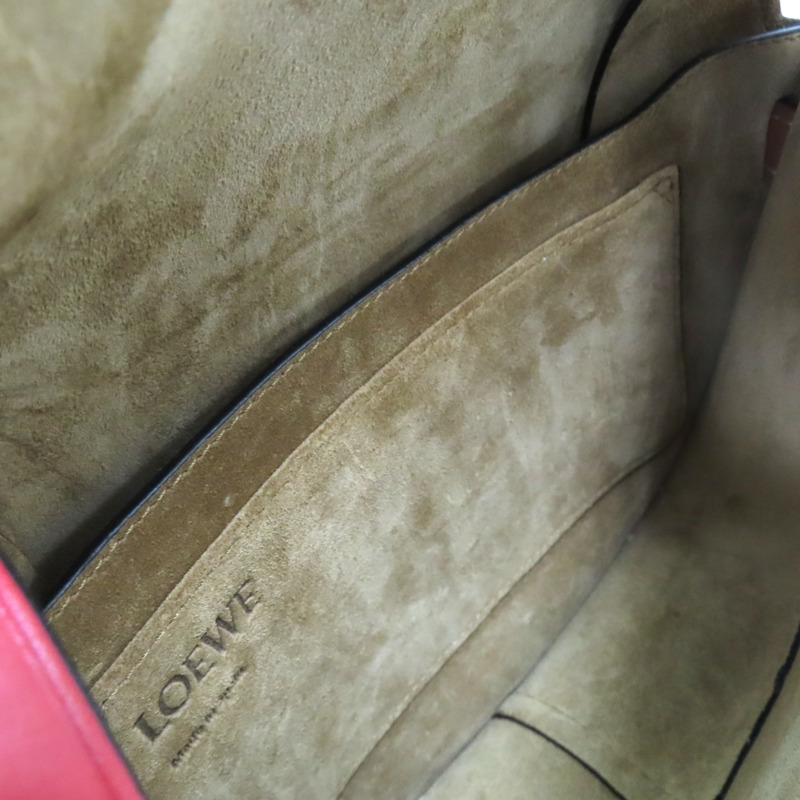 紅色 牛皮 Gate 肩背包【LOEWE 羅威】-4