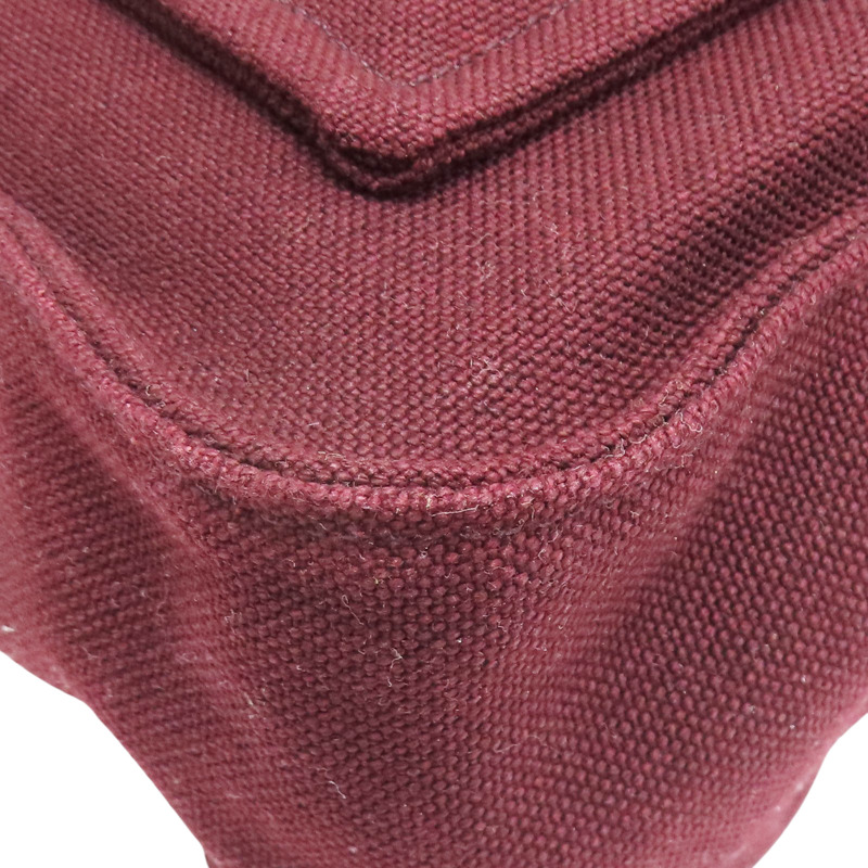 棗紅色 帆布 Marwari 肩背包 口M刻【HERMES 愛馬仕】-9