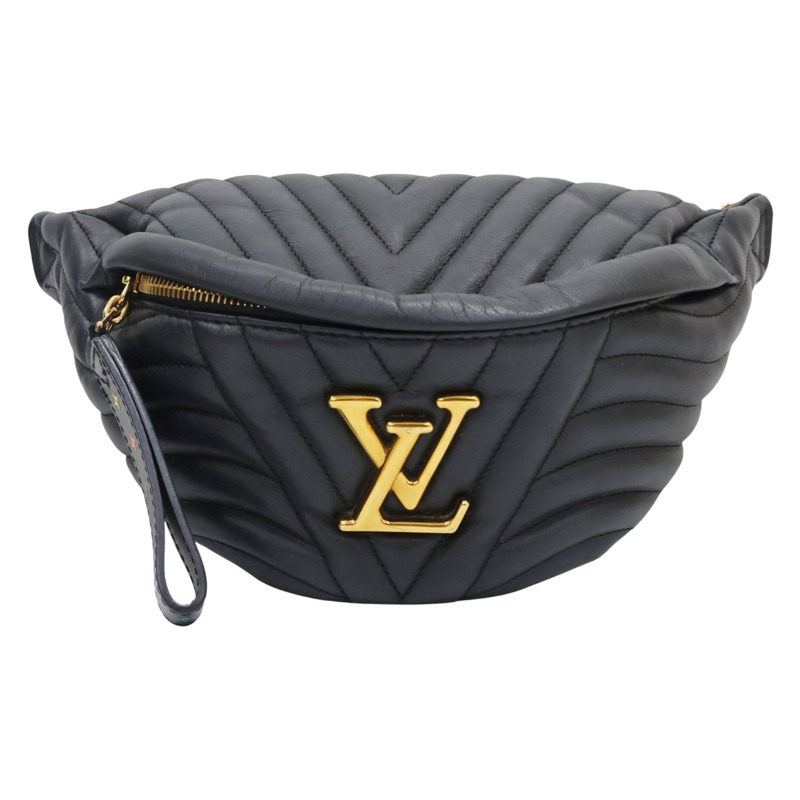黑色 牛皮 New Wave 腰包 胸包【LOUIS VUITTON LV 路易威登】 M53750-0