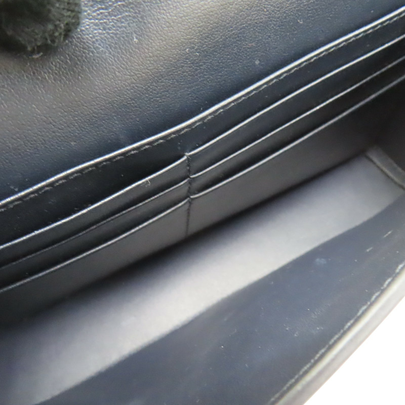 藍色牛皮 緹花帆布 肩背包【Dior 迪奧】-4