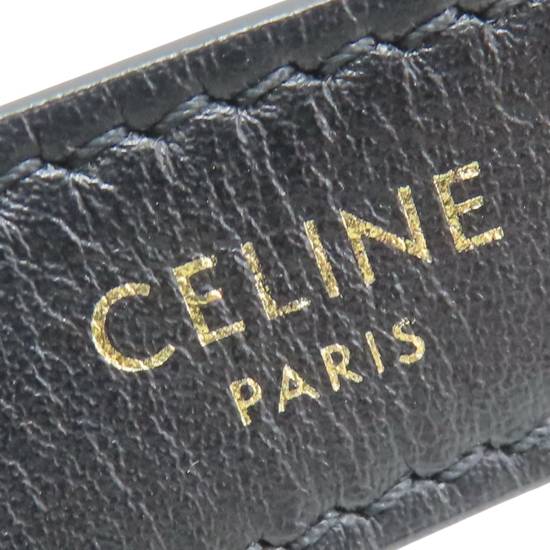 白/黑色帆布 AVA Hobo 肩背包【CELINE 賽琳】-6