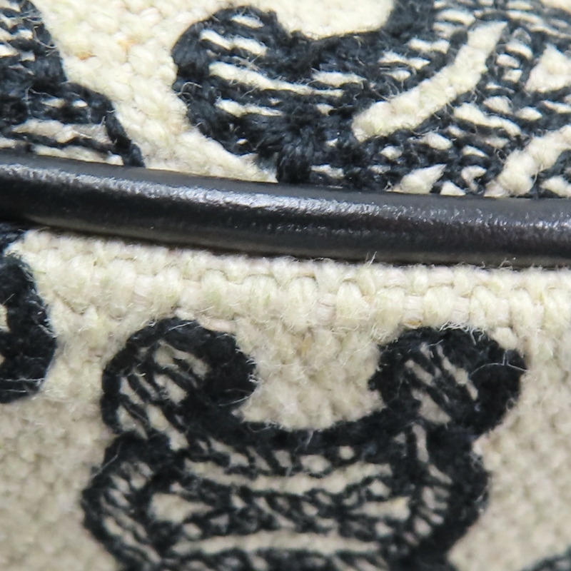 白/黑色帆布 AVA Hobo 肩背包【CELINE 賽琳】-11