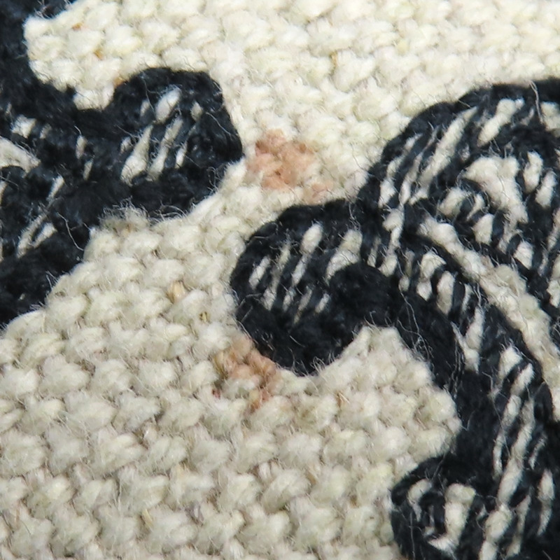 白/黑色帆布 AVA Hobo 肩背包【CELINE 賽琳】-16