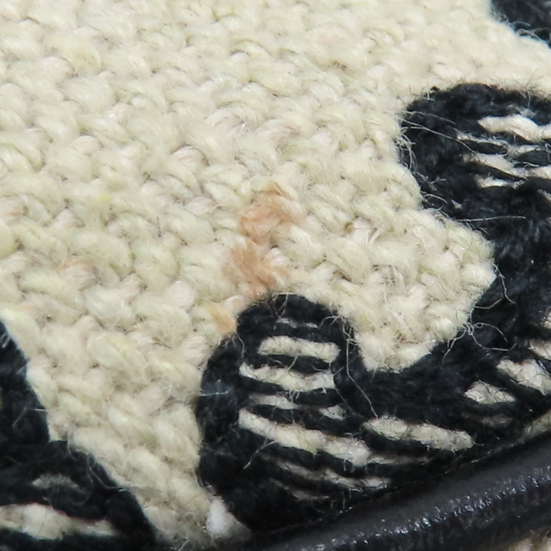 白/黑色帆布 AVA Hobo 肩背包【CELINE 賽琳】-18