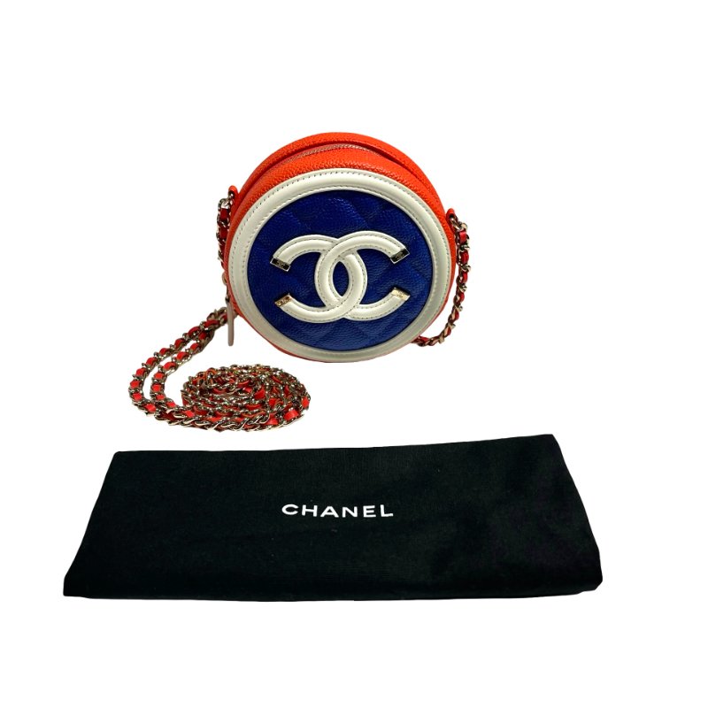 CHANEL ROUND FILIGREE CHAIN SHOUDLER BAG-1