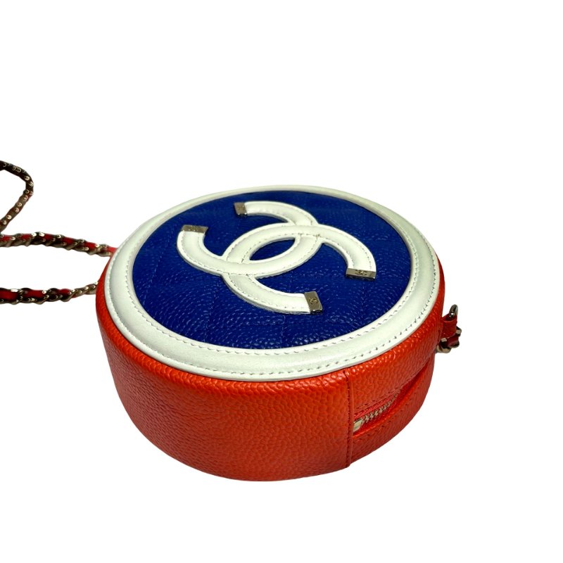 CHANEL ROUND FILIGREE CHAIN SHOUDLER BAG-3