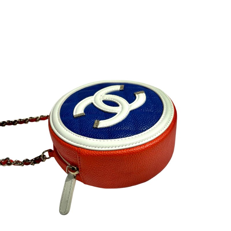 CHANEL ROUND FILIGREE CHAIN SHOUDLER BAG-4