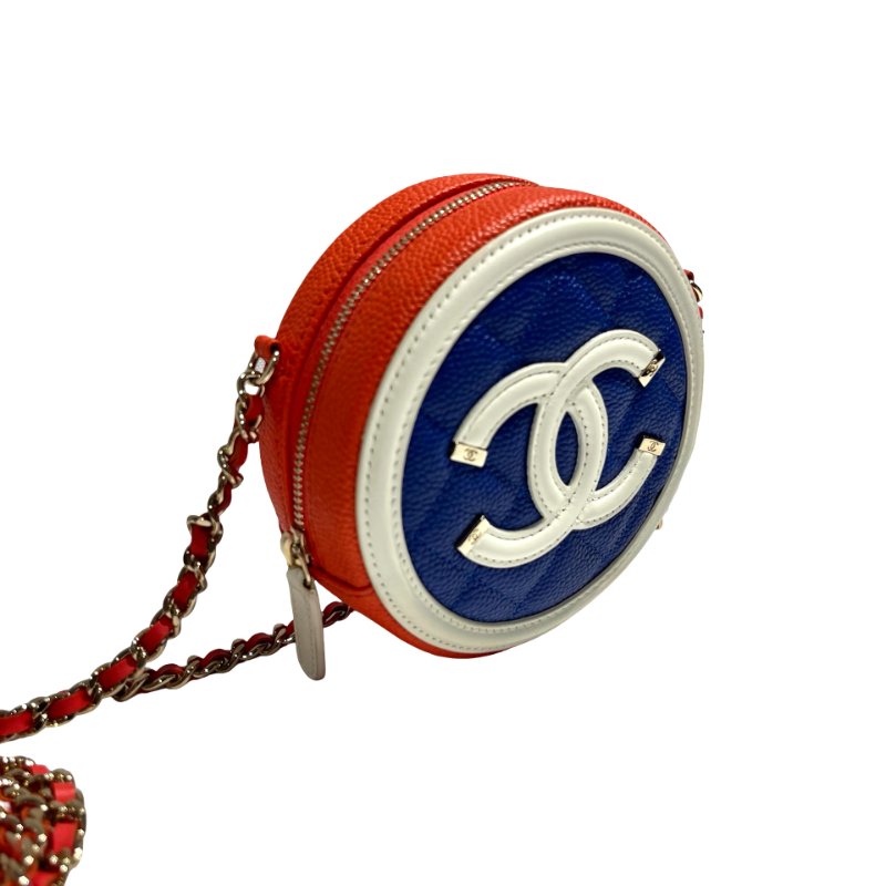 CHANEL ROUND FILIGREE CHAIN SHOUDLER BAG-5