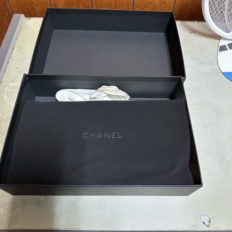 Chanel 奶茶色 woc 荔枝牛皮紋-3