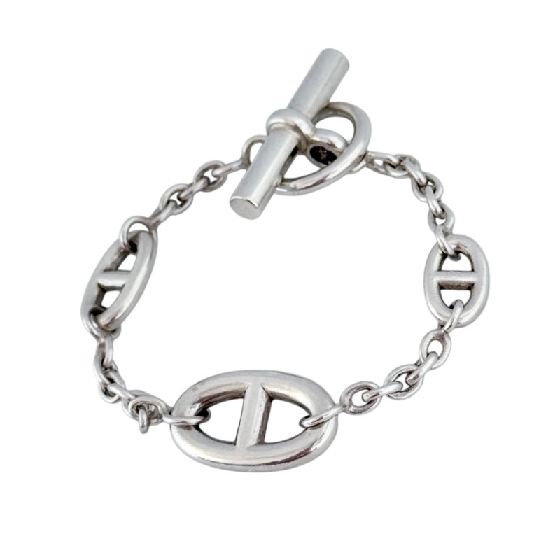 HERMES Farandole 豬鼻子🐽 純銀 手鏈-3