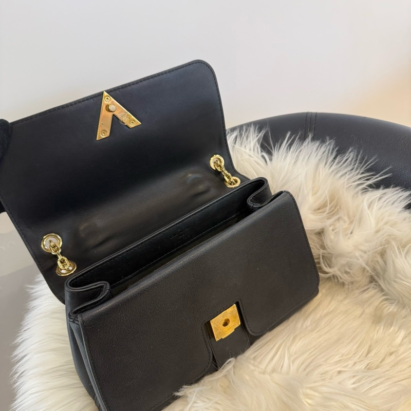 LV VERY CHAIN BAG NOIR 黑色手提肩背包-4