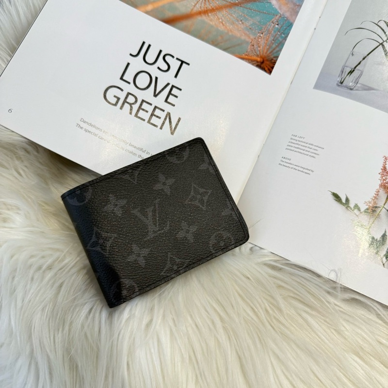 LV 黑老花短夾-0