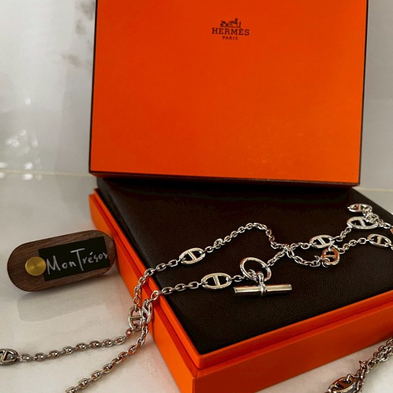 Hermès 全新愛馬仕豬鼻子Farandole 160 長鍊 收藏釋出-2