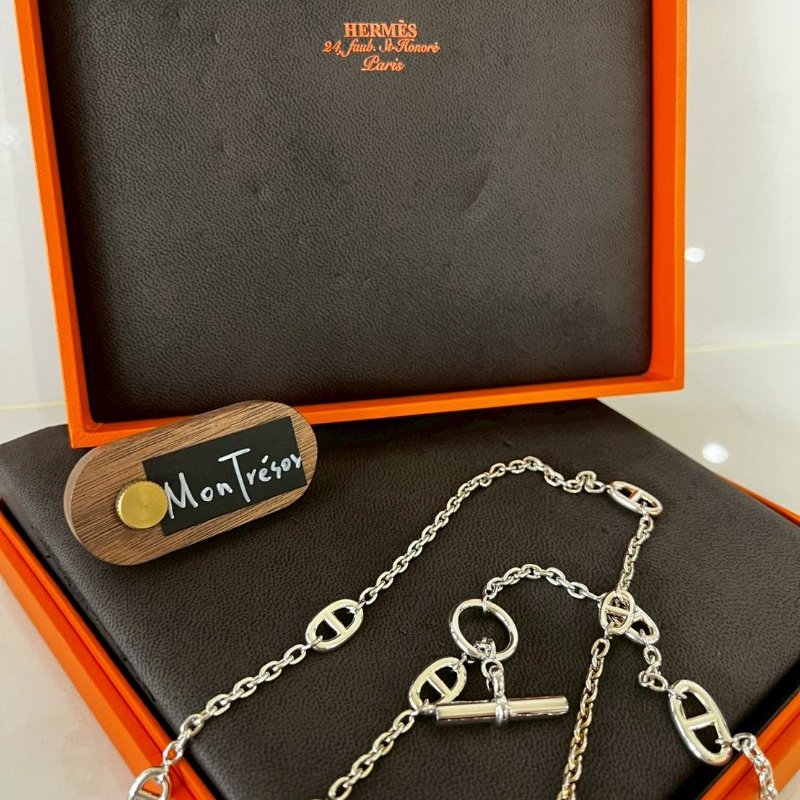 Hermès 全新愛馬仕豬鼻子Farandole 160 長鍊 收藏釋出-3