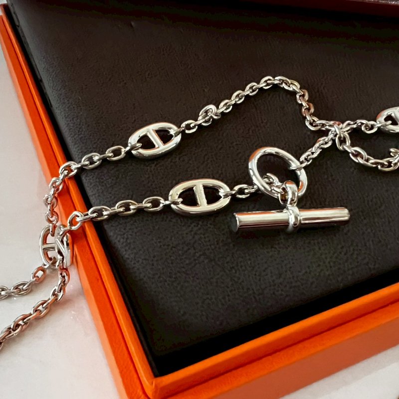 Hermès 全新愛馬仕豬鼻子Farandole 160 長鍊 收藏釋出-4