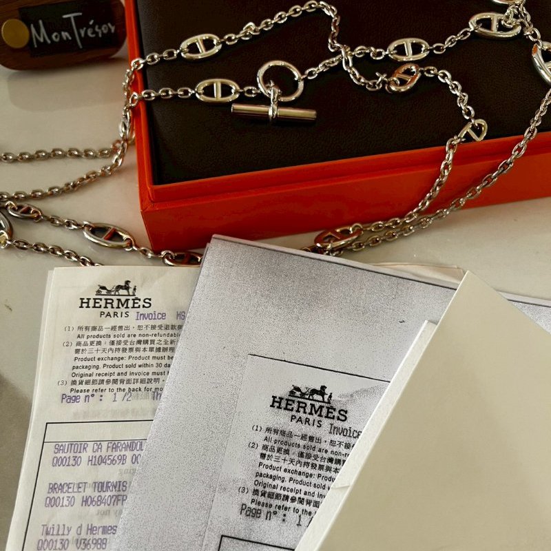 Hermès 全新愛馬仕豬鼻子Farandole 160 長鍊 收藏釋出-5