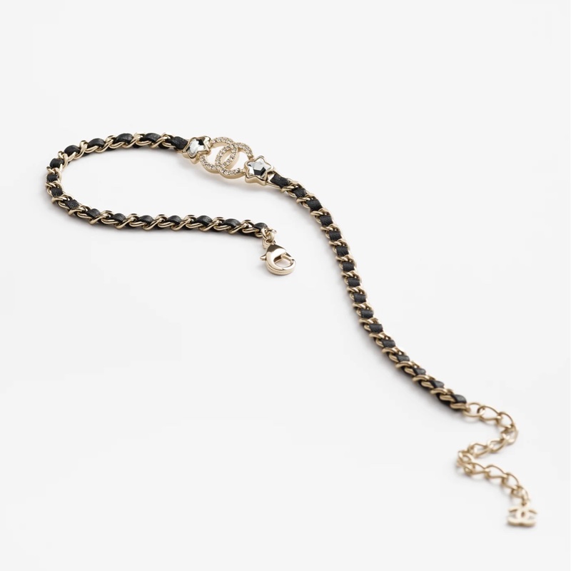 Chanel 25B 皮穿星星頸鏈-5