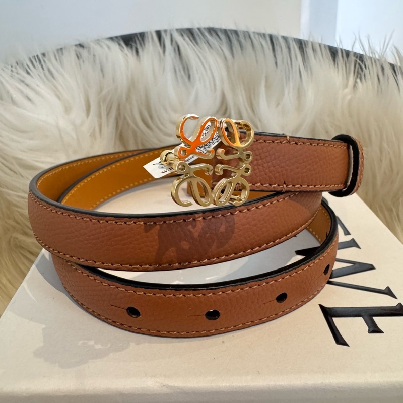 LOEWE Anagram 皮帶(金)-0