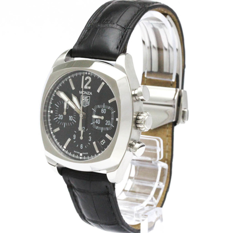 TAG HEUER 豪雅 Monza 計時碼錶 精鋼自動男錶 CR2113 拋光-1