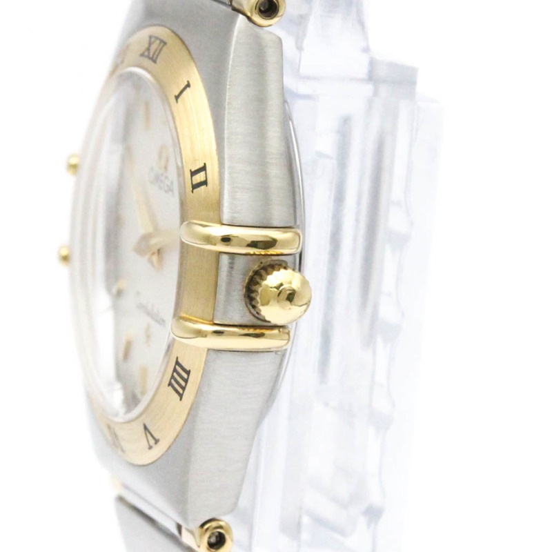 歐米茄星座系列18K金精鋼女錶1362.30拋光款-3