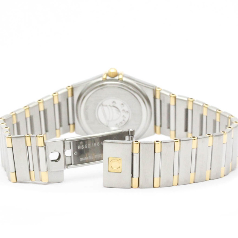 歐米茄星座系列18K金精鋼女錶1362.30拋光款-4