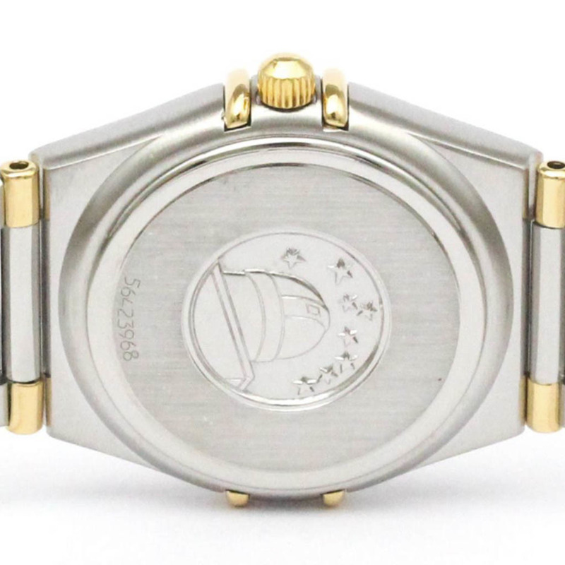 歐米茄星座系列18K金精鋼女錶1362.30拋光款-6