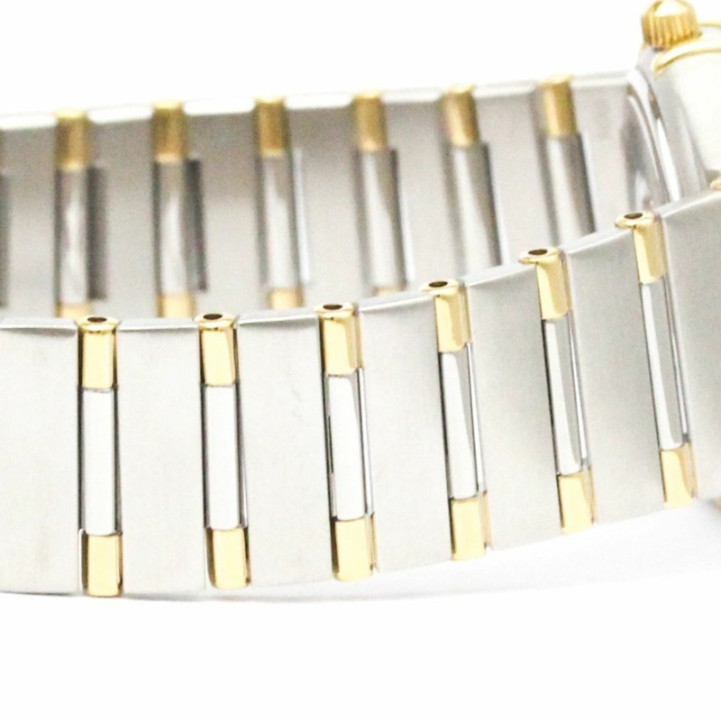 歐米茄星座系列18K金精鋼女錶1362.30拋光款-7