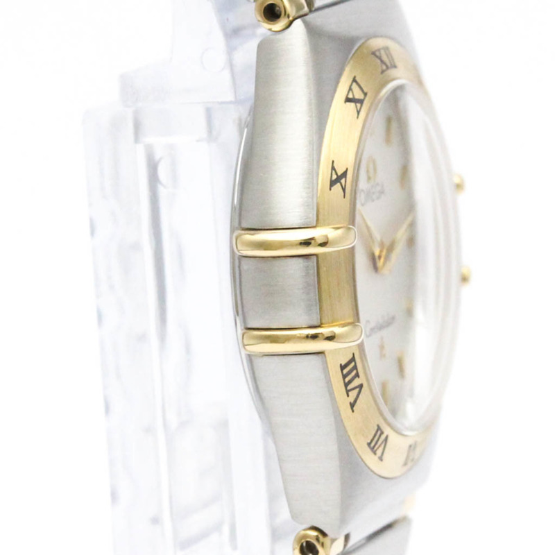 歐米茄星座系列18K金精鋼女錶1362.30拋光款-8