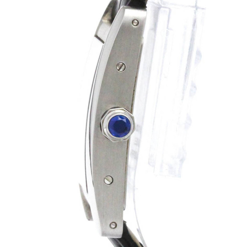 卡地亞 Tank Americaine SM 精鋼皮革石英女士腕錶 WSTA0016-3