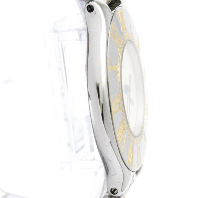 卡地亞 Must 21 鍍金精鋼石英女士腕錶 W10052F4 拋光-7