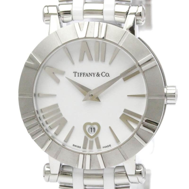 Tiffany Atlas 陶瓷精鋼女士腕錶 Z1300.11.11A20A00A 拋光-0