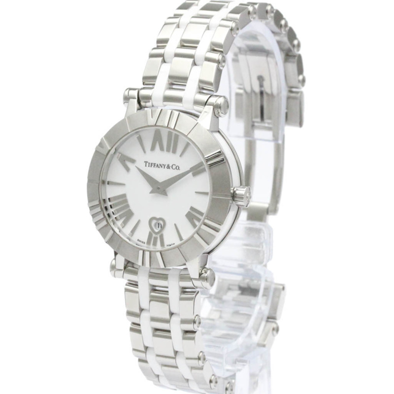 Tiffany Atlas 陶瓷精鋼女士腕錶 Z1300.11.11A20A00A 拋光-1