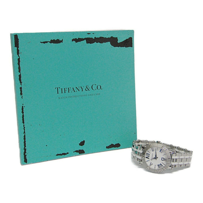 Tiffany Atlas 陶瓷精鋼女士腕錶 Z1300.11.11A20A00A 拋光-5