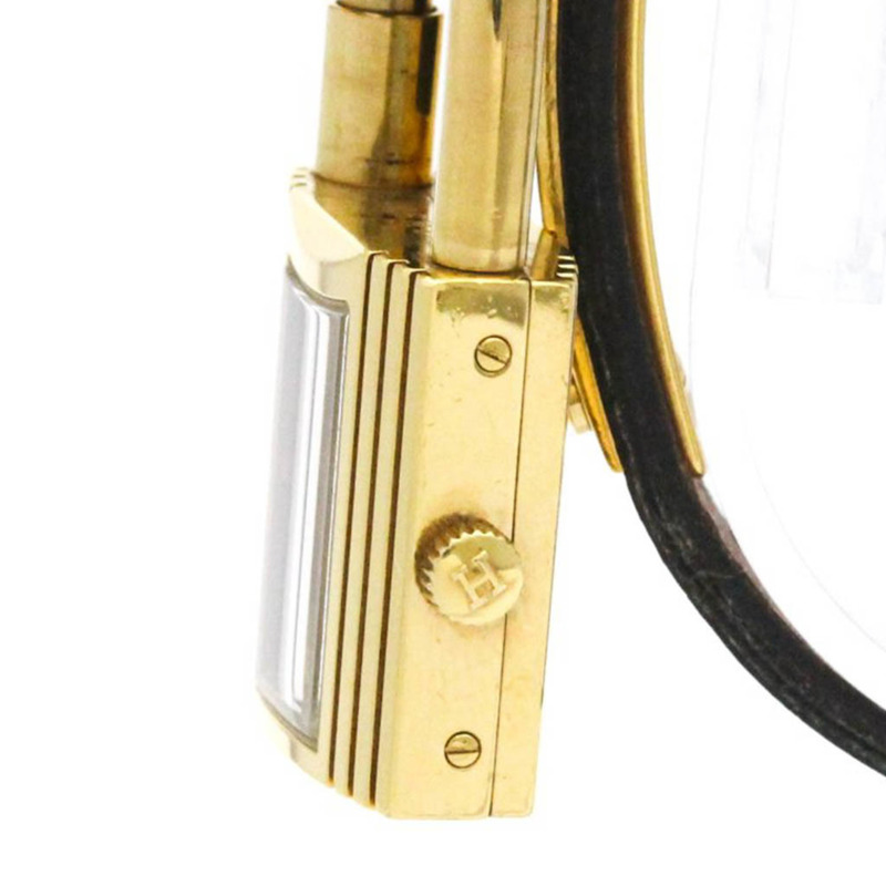 愛馬仕 Kelly 女士腕錶,鍍金皮革錶帶,石英機芯-3