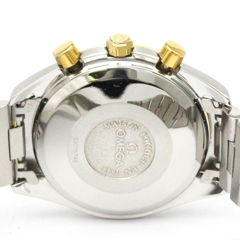 歐米茄超霸系列三曆月相18K金腕錶(拋光)-5