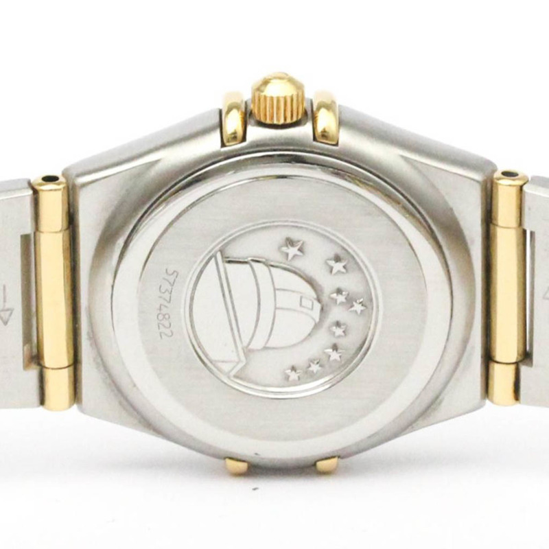 歐米茄星座系列18K金鋼石英女錶1262.10-5