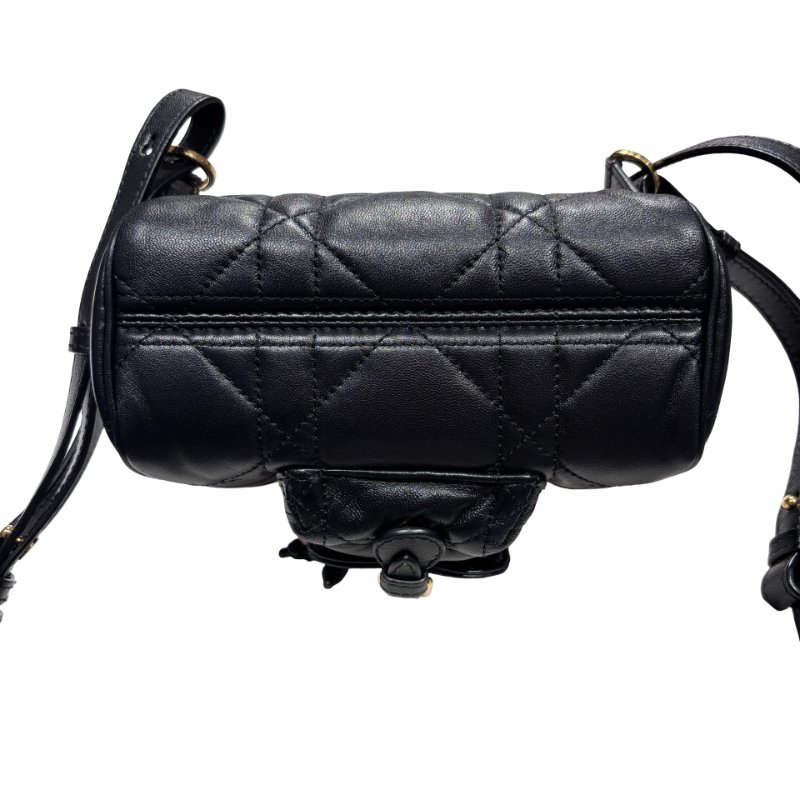 DIOR CARO MINI BACKPACK BLACK GHW-4