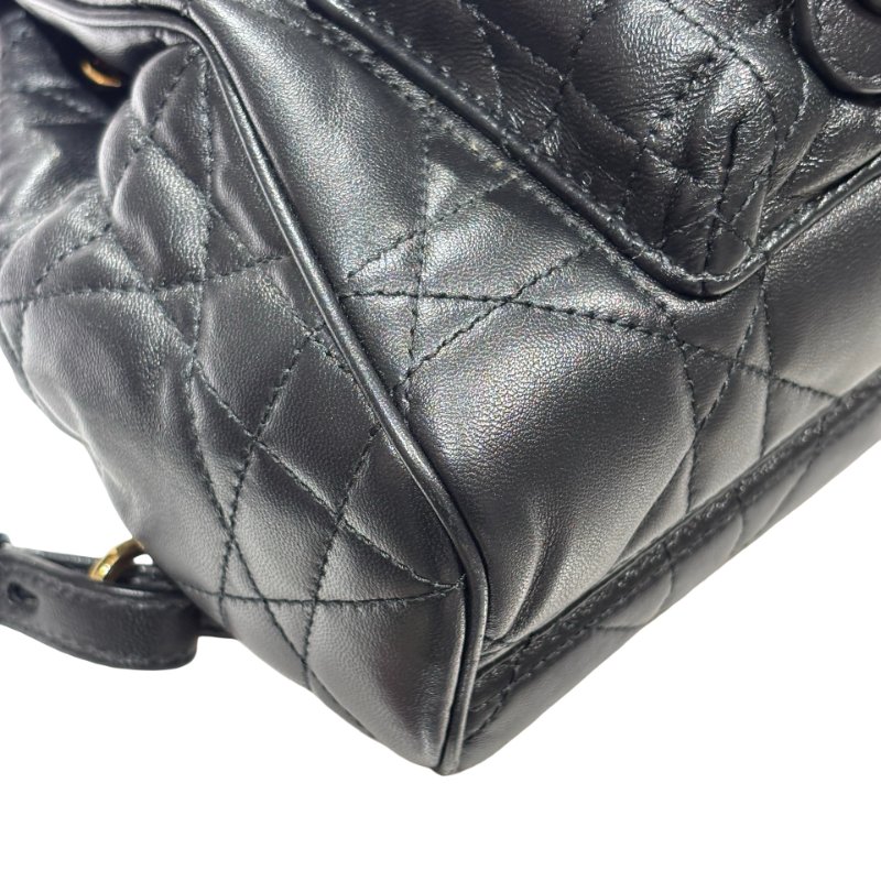 DIOR CARO MINI BACKPACK BLACK GHW-7