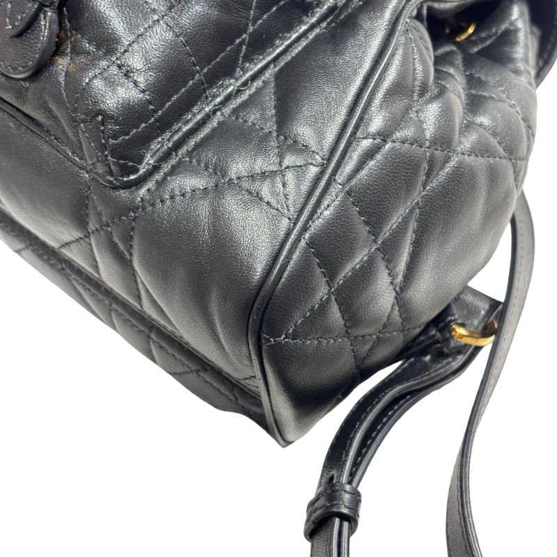 DIOR CARO MINI BACKPACK BLACK GHW-8