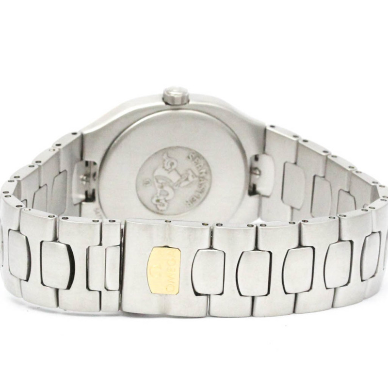 歐米茄海馬系列北極星18K金精鋼男士腕錶396.1022拋光款-4