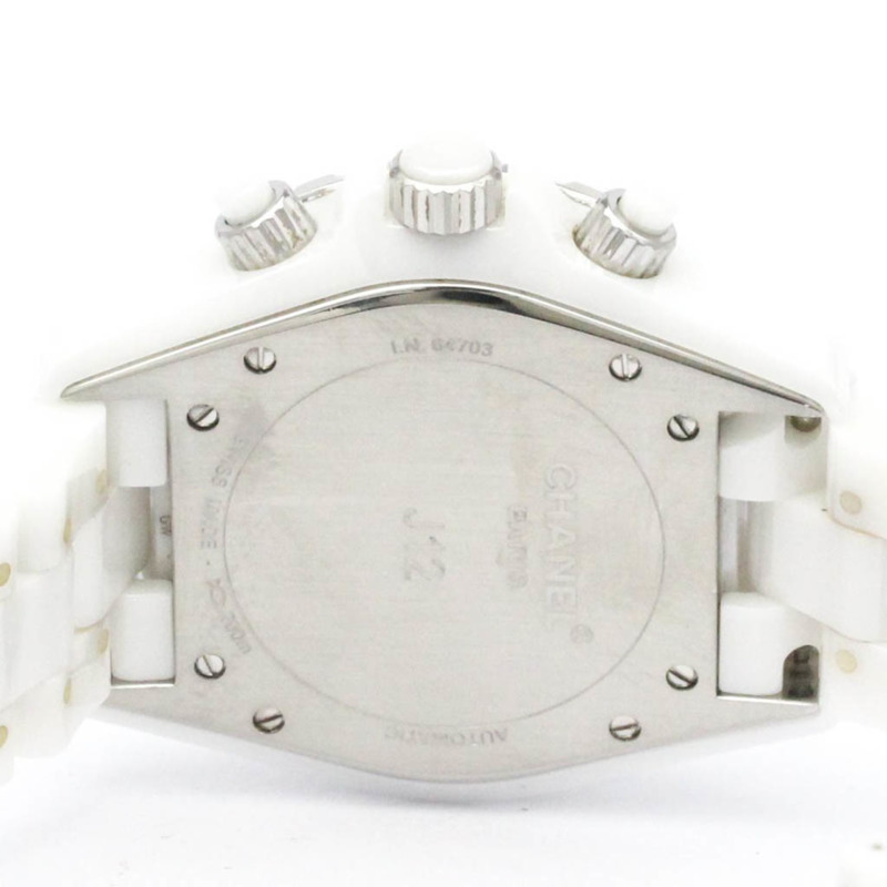 香奈兒 J12 計時碼錶鑲鑽陶瓷自動腕錶 H2009-5