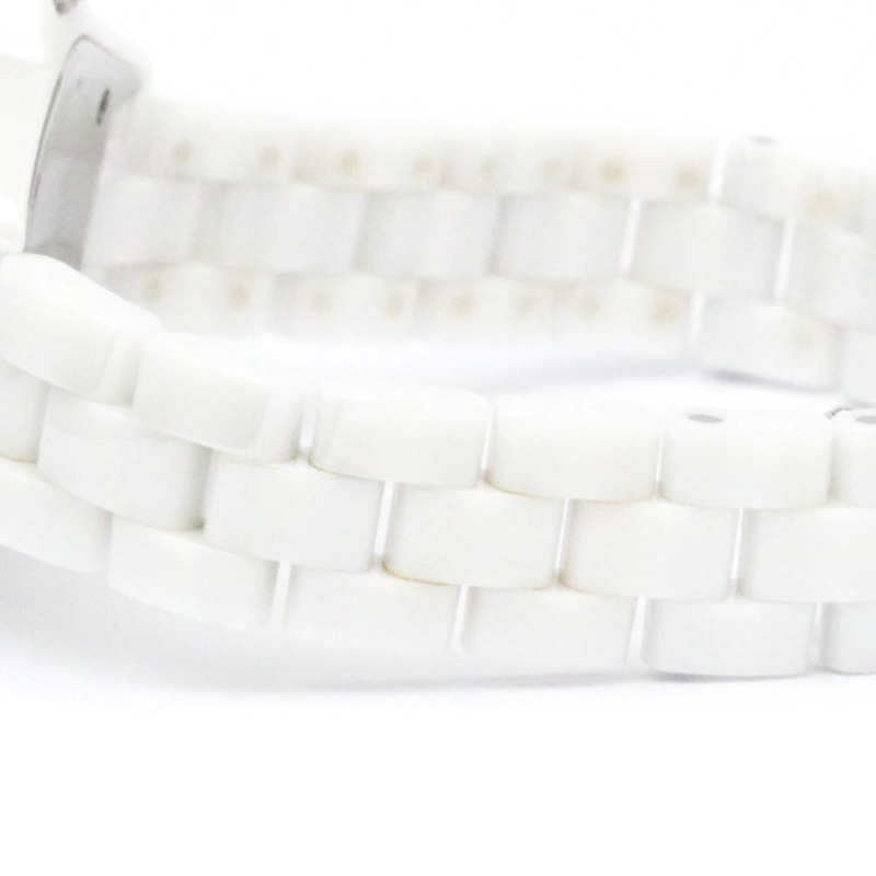 香奈兒 J12 鑲鑽珍珠貝母錶盤陶瓷石英女士腕錶 H2570-2