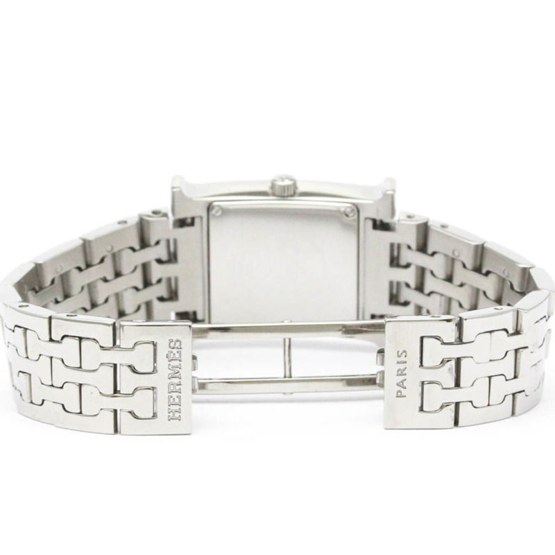 愛馬仕 H 系列腕錶,鑲鑽珍珠貝母錶盤,精鋼石英錶 HH1.210-4