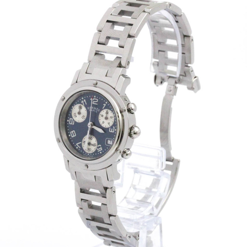 HERMES Clipper 計時鋼石英女錶 CL1.310(外裝仕上げ済み)-1