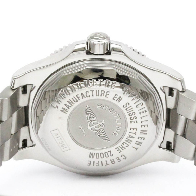 百年靈超級海洋44鋼製自動男士腕錶A17391拋光款-6