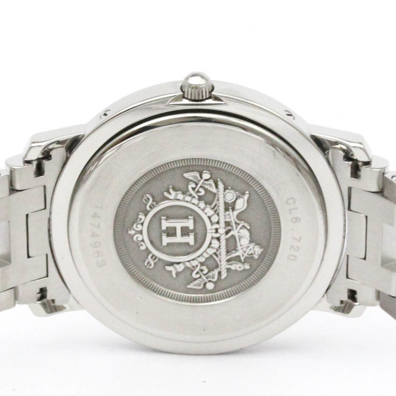 愛馬仕 Clipper 鍍金鋼石英男士腕錶 CL6.720 拋光-5