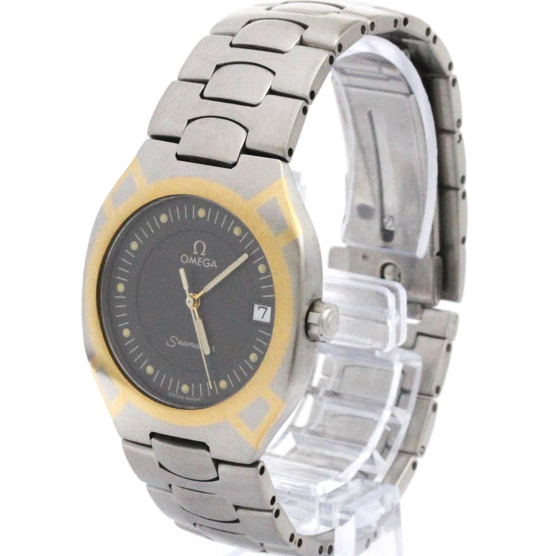 歐米茄海馬系列北極星18K金精鋼男士腕錶396.1022拋光款-1