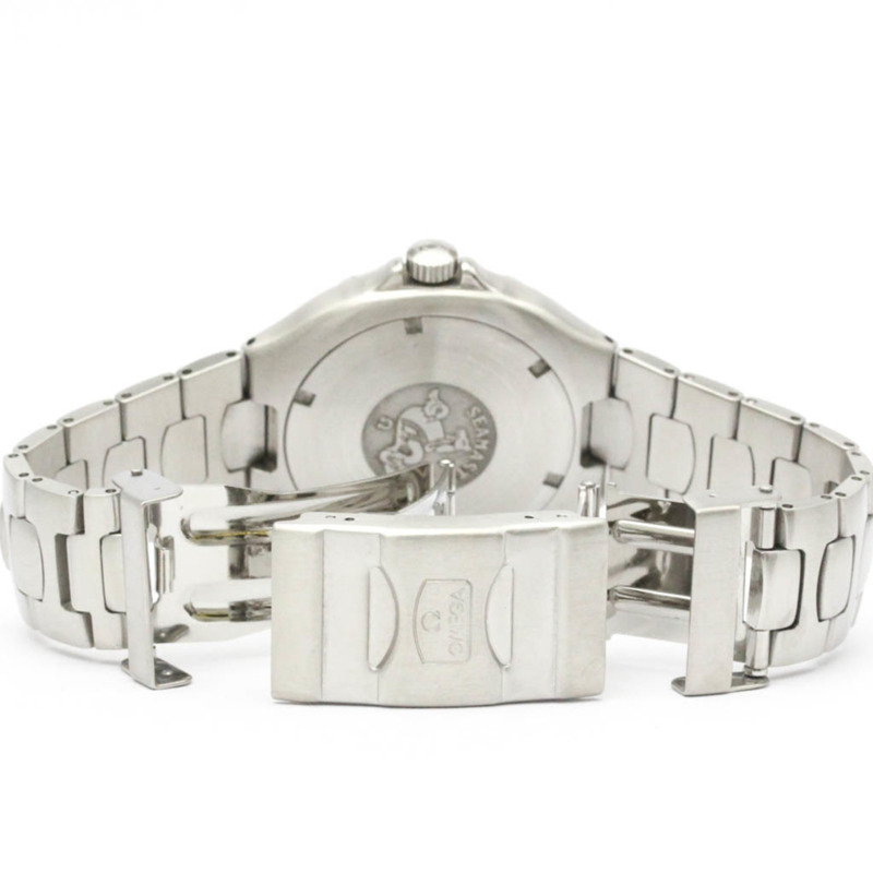 歐米茄海馬系列專業200公尺潛水錶大號精鋼男士腕錶(拋光)-4