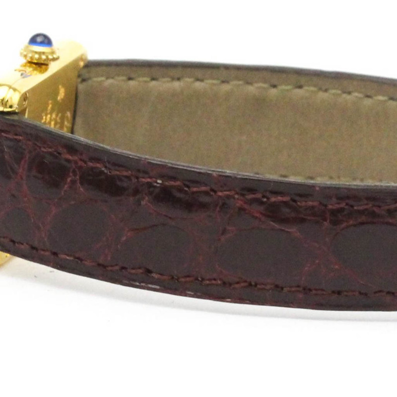 卡地亞 Must Tank 鍍金石英女士腕錶 5057001-2